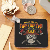 Persoonlijke Fireman Skull Helmet Ax Firefighter Sleutelhanger