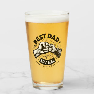 Persoonlijke Fist Pump Beste Papa Ooit Glas