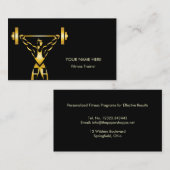 Persoonlijke fitness coach visitekaartje (Voorkant / Achterkant)