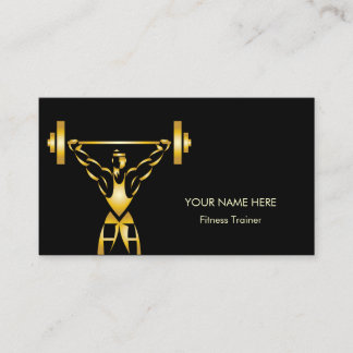 Persoonlijke fitness coach visitekaartje