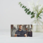 Persoonlijke Fitness Foto Moderne Trainer Trendy Visitekaartje (Staand voorkant)