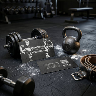 Persoonlijke fitness trainer bodybuilding fitnessc visitekaartje