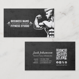 Persoonlijke Fitness Trainer Bodybuilding Gym Barb Visitekaartje