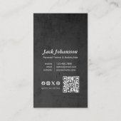 Persoonlijke Fitness Trainer Bodybuilding Gym Dumb Visitekaartje (Achterkant)