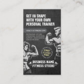 Persoonlijke Fitness Trainer Bodybuilding Gym Dumb Visitekaartje (Voorkant)