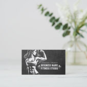 Persoonlijke Fitness Trainer Loyalty Punch Kettleb Visitekaartje (Staand voorkant)