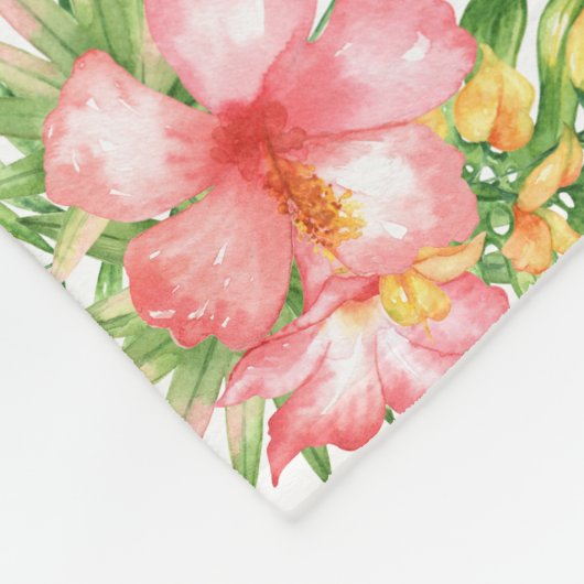 Persoonlijke Flamingo Children's Fleece Blanket (Hoek)