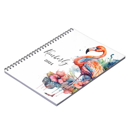 Persoonlijke Flamingo Notitieboek (Linkerzijde)