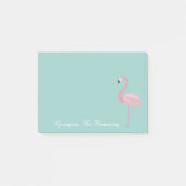 Persoonlijke Flamingo | Ontvlammen Post-it® Notes (Voorkant)