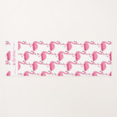 Persoonlijke Flamingo Patroon Yoga Mat (Voorkant (horizontaal))