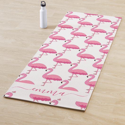 Persoonlijke Flamingo Patroon Yoga Mat (In situ)