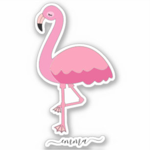 Persoonlijke Flamingo Sticker