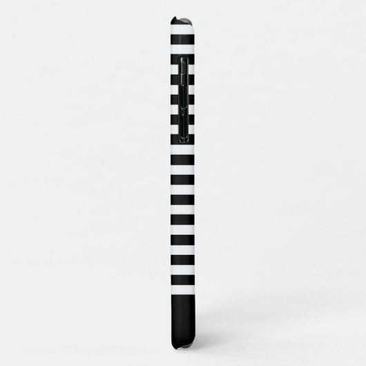 Persoonlijke Flamingo Striped iPhone Case (Achterkant/links)