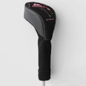 Persoonlijke Flamingo Wijn Drinker Sportieve Cadea Golfheadcover (Schuin)
