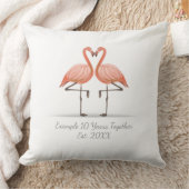 Persoonlijke Flamingo X Jaar Samen Jubileum Kussen (Deken)