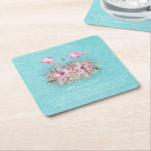 Persoonlijke FLAMINGO'S Kartonnen Onderzetters (Schuin)