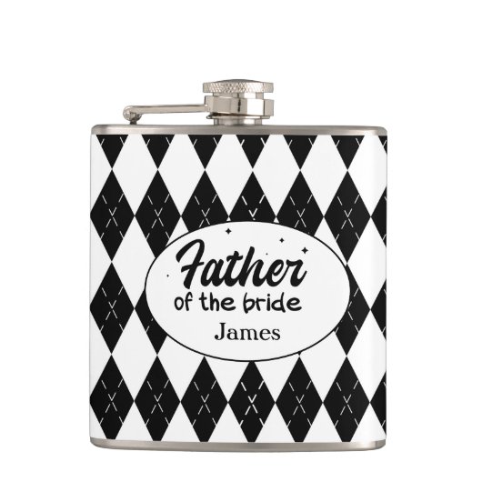 Persoonlijke Flask voor de Vader van de Bruid Heupfles (Voorkant)