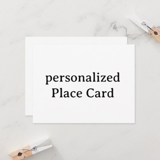 persoonlijke Flat Card 10,8 cm x 14 cm (Voorkant / Achterkant in situ)