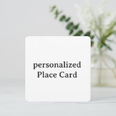 persoonlijke Flat Card 13,3 cm x 13,3 cm (Staand voorkant)