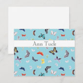 Persoonlijke flatnote-kaarten - Butterflies door A Kaart (Voorkant / Achterkant)