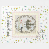 Persoonlijke fleece deken Le Chandelier Rozenknopp (Voorkant (Horizontaal))