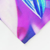Persoonlijke fleece deken met monogram bloem (Hoek)