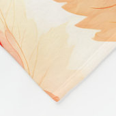 Persoonlijke fleece deken met monogram bloem (Hoek)