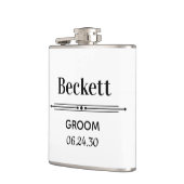 Persoonlijke Fles voor Bruidegom Heupfles (Links)