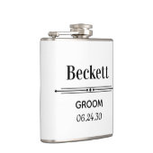 Persoonlijke Fles voor Bruidegom Heupfles (Rechts)