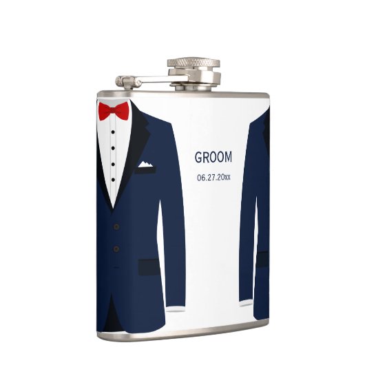 Persoonlijke fles voor homohuwelijk cadeau voor br heupfles (Rechts)