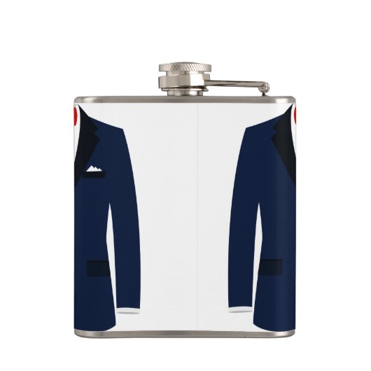 Persoonlijke fles voor homohuwelijk cadeau voor br heupfles (Achterkant)