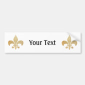 Persoonlijke Fleur de Lis Bumpersticker (Voorkant)