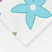 Persoonlijke Floral Baby Dinosaur Friends Fleece Deken (Hoek)