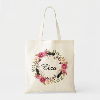 Persoonlijke Floral Canvas tas Bridesmaid welkom