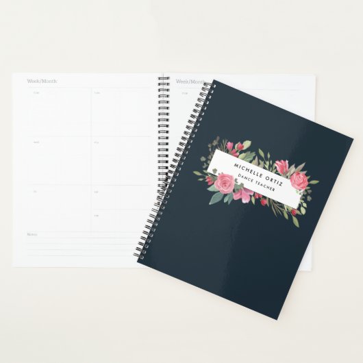 Persoonlijke Floral Dance-leraar Planner (Display)