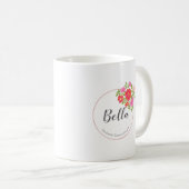 Persoonlijke Floral Doula Midechtgenote Dank u Mok (Voorkant rechts)