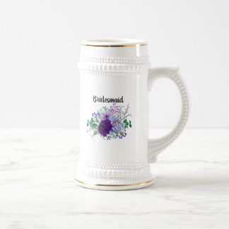 Persoonlijke Floral genaamd Bridesmaid Maid of Hon Bierpul