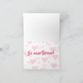 Persoonlijke Floral I Love You Valentijnsdag Kaart (Binnen)