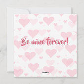 Persoonlijke Floral I Love You Valentijnsdag Kaart (Achterkant)