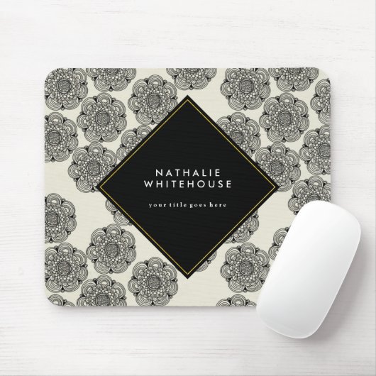 Persoonlijke Floral Mousepad Muismat (Met muis)