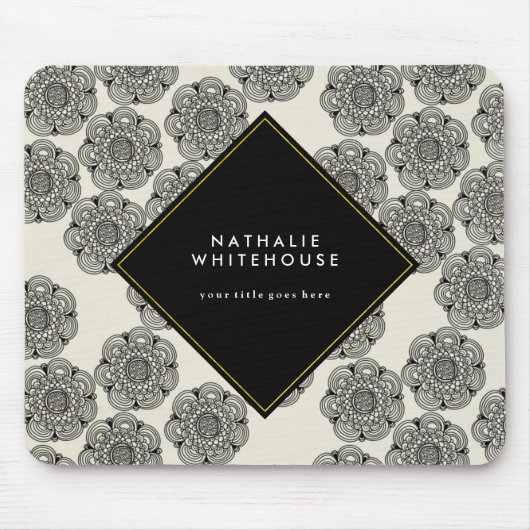 Persoonlijke Floral Mousepad Muismat (Voorkant)