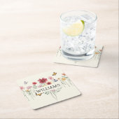 Persoonlijke Floral naam Kartonnen Onderzetters (Insitu)