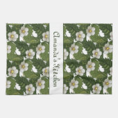 Persoonlijke Floral Theedoek (Horizontaal)