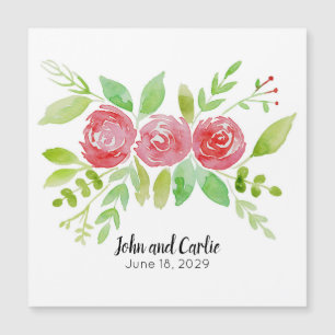 Persoonlijke Floral Wedding Party Favor Magnet
