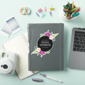 Persoonlijke Floral Wreath Sticker (iPad Cover)