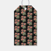 Persoonlijke florale dank U Labels Afdrukbaar Cadeaulabel (Achterkant)