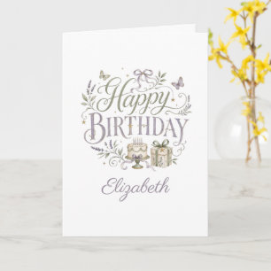 Persoonlijke Florals voor haar verjaardag Kaart
