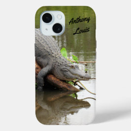 Persoonlijke Florida Gator - Alligator-telefooncel iPhone 15 Case
