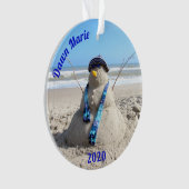 Persoonlijke Florida Snowman - Acrylversiering Ornament (voorkant)