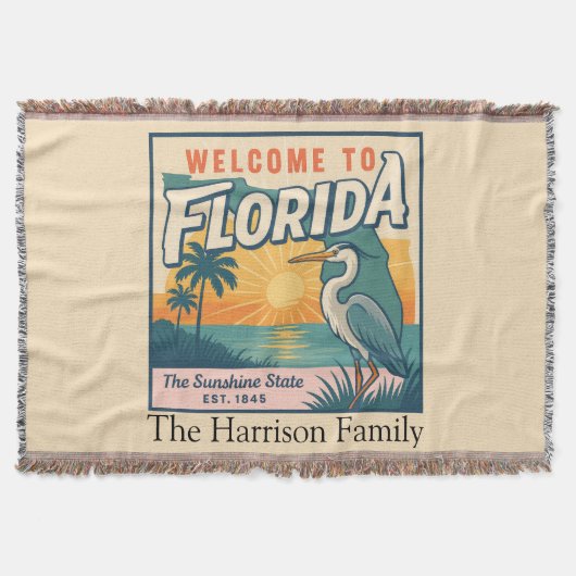 Persoonlijke Florida Worpdeken Deken (Voorkant)